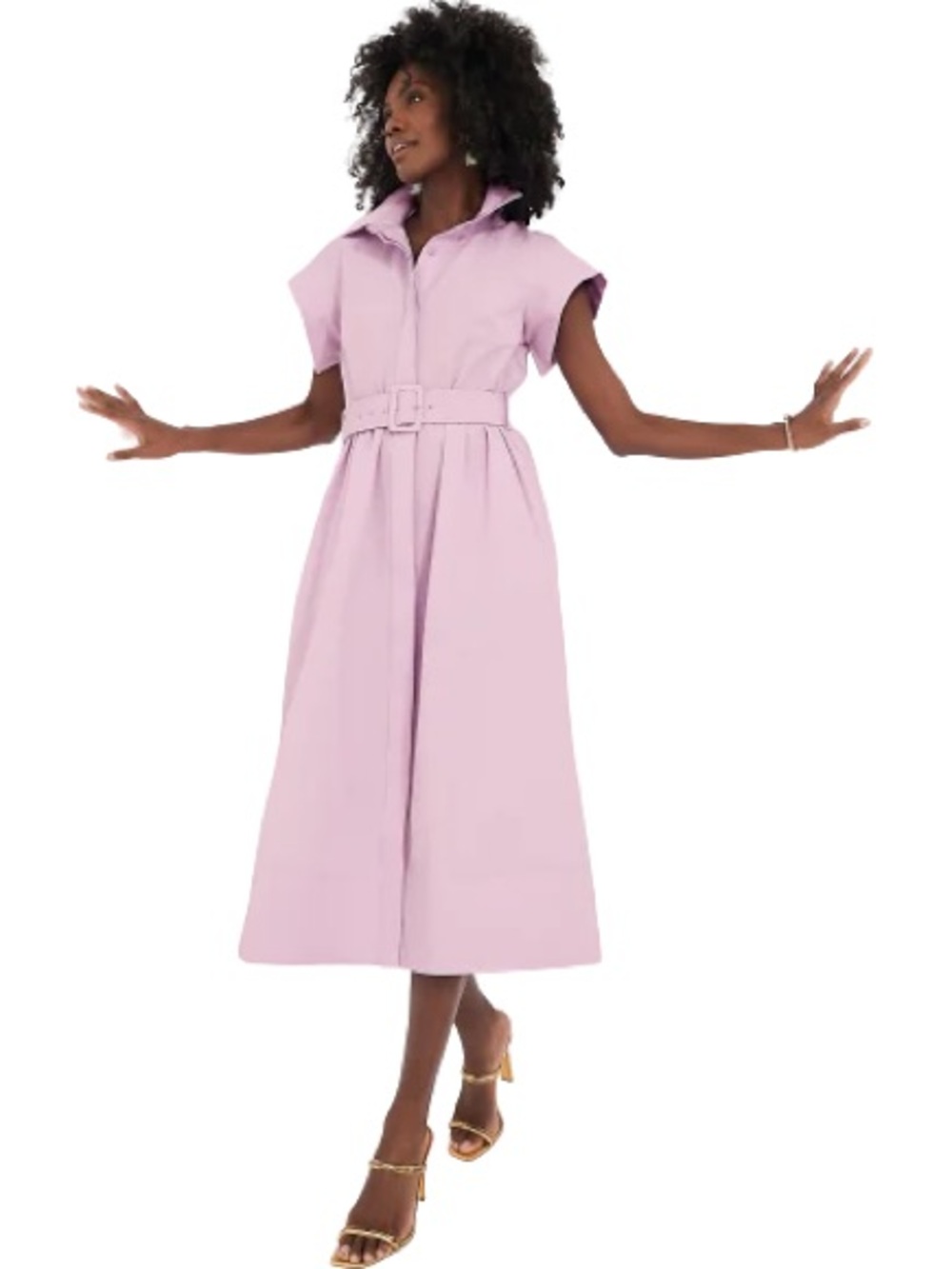 Tuckernuck Lilac Chloe Belted Midi Dress
